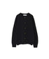 JNAMP2651 SUPER FINE LAMBSWOOL CREW NECK SADDLE SHOULDER CARDIGAN