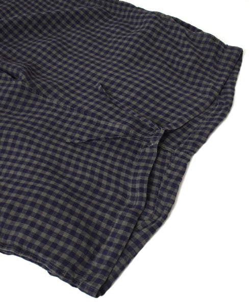 LNHT1713LC LINEN CHECK OVERDYE EASY PANTS