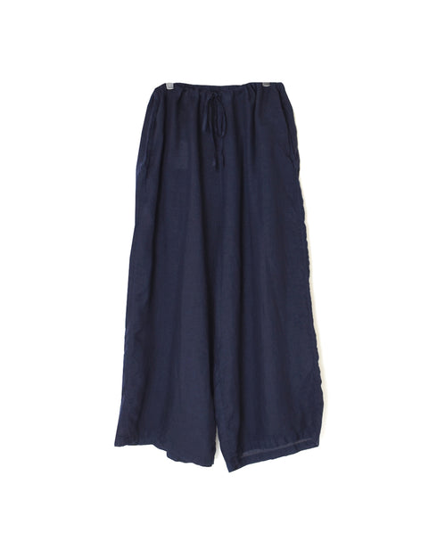 LNHT1713L LINEN PLAIN OVERDYE EASY PANTS