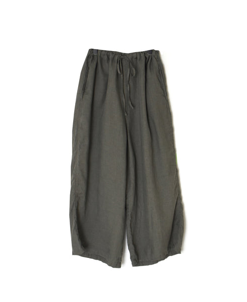 LNHT1713L LINEN PLAIN OVERDYE EASY PANTS