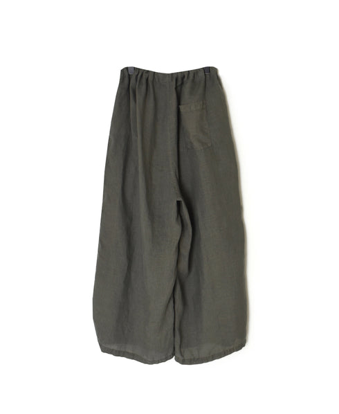 LNHT1713L LINEN PLAIN OVERDYE EASY PANTS
