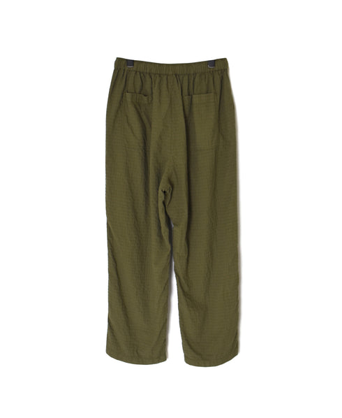 MDSH2483D 80s ORGANIC COTTON ( BIG CHECK x SMALL CHECK ) OVERDYE EASY PANTS WITH LINING