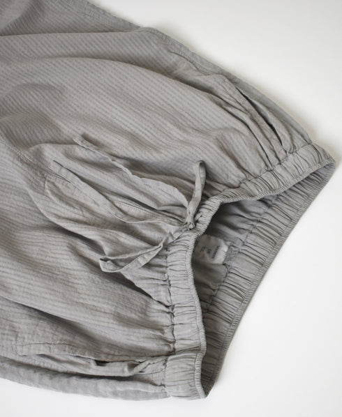 MDSH2483D 80s ORGANIC COTTON ( BIG CHECK x SMALL CHECK ) OVERDYE EASY PANTS WITH LINING