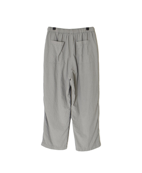 MDSH2483D 80s ORGANIC COTTON ( BIG CHECK x SMALL CHECK ) OVERDYE EASY PANTS WITH LINING