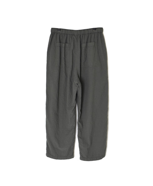MDSH2483D 80s ORGANIC COTTON ( BIG CHECK x SMALL CHECK ) OVERDYE EASY PANTS WITH LINING