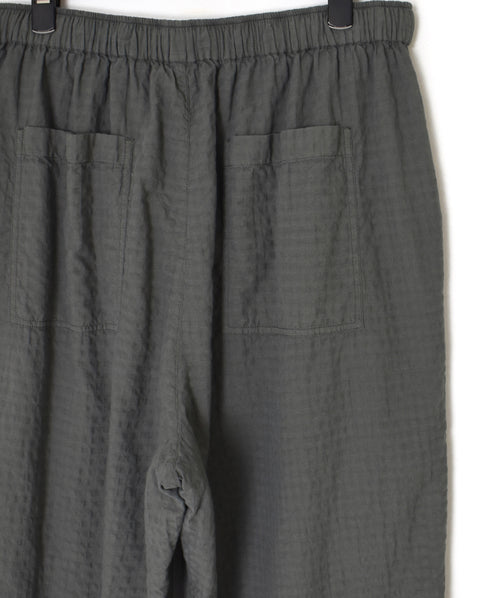 MDSH2483D 80s ORGANIC COTTON ( BIG CHECK x SMALL CHECK ) OVERDYE EASY PANTS WITH LINING