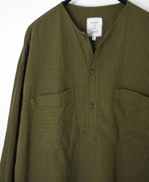 MDSH2601BD 80s ORGANIC COTTON ( BIG CHECK x SMALL CHECK ) OVERDYE PULLOVER SHIRT (BALL BUTTON)