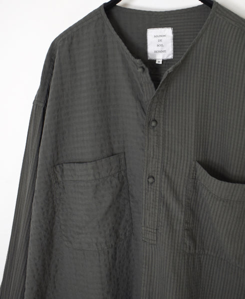 MDSH2601BD 80s ORGANIC COTTON ( BIG CHECK x SMALL CHECK ) OVERDYE PULLOVER SHIRT (BALL BUTTON)