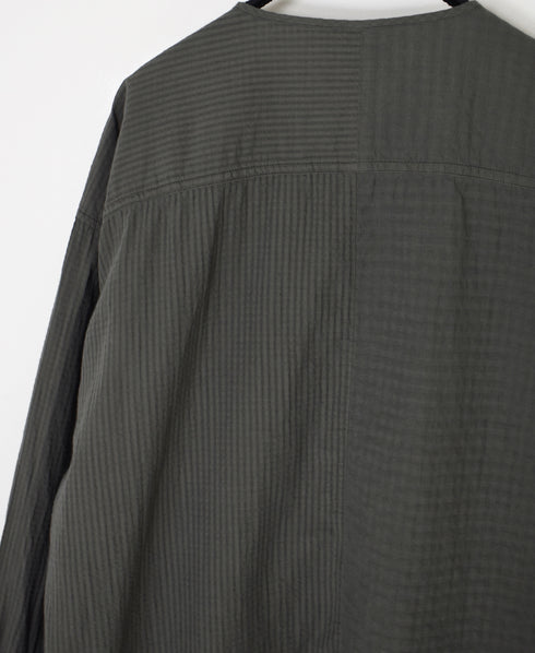 MDSH2601BD 80s ORGANIC COTTON ( BIG CHECK x SMALL CHECK ) OVERDYE PULLOVER SHIRT (BALL BUTTON)
