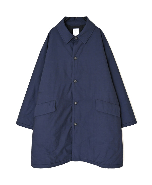 MDSH26522 PADDED 60s ORGANIC POPLIN PLAIN REGULAR COLLAR OVER COAT