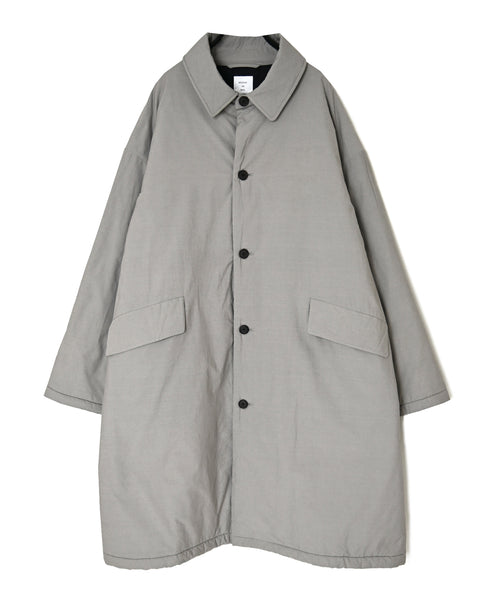 MDSH26522 PADDED 60s ORGANIC POPLIN PLAIN REGULAR COLLAR OVER COAT