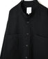 MDSH26531 BOILED WOOL PLAIN BANDED COLLAR JACKET