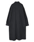 MDSH26532 BOILED WOOL PLAIN BANDED COLLAR COAT