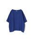 NAM1631LP LINEN PLAIN OVERDYE BOAT NECK S/SL SHIRT
