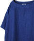 NAM1631LP LINEN PLAIN OVERDYE BOAT NECK S/SL SHIRT