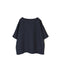 NAM1631LP LINEN PLAIN OVERDYE BOAT NECK S/SL SHIRT