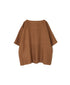 NAM1631LP LINEN PLAIN OVERDYE BOAT NECK S/SL SHIRT