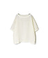 NAM1631LP LINEN PLAIN OVERDYE BOAT NECK S/SL SHIRT