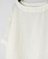 NAM1631LP LINEN PLAIN OVERDYE BOAT NECK S/SL SHIRT