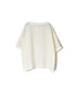 NAM1631LP LINEN PLAIN OVERDYE BOAT NECK S/SL SHIRT