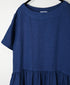 NAM1632LP LINEN PLAIN OVERDYE BOAT NECK S/SL ONE-PIECE