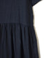 NAM1632LP LINEN PLAIN OVERDYE BOAT NECK S/SL ONE-PIECE