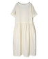 NAM1632LP LINEN PLAIN OVERDYE BOAT NECK S/SL ONE-PIECE