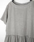 NAM1632LP LINEN PLAIN OVERDYE BOAT NECK S/SL ONE-PIECE