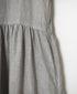 NAM1632LP LINEN PLAIN OVERDYE BOAT NECK S/SL ONE-PIECE