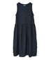 NAM1633LP LINEN PLAIN (OVERDYE) BOAT NECK NO/SL ONE-PIECE