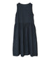NAM1633LP LINEN PLAIN (OVERDYE) BOAT NECK NO/SL ONE-PIECE