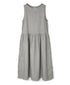 NAM1633LP LINEN PLAIN (OVERDYE) BOAT NECK NO/SL ONE-PIECE