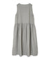 NAM1633LP LINEN PLAIN (OVERDYE) BOAT NECK NO/SL ONE-PIECE