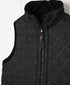 NAM2551 PLAIN POLYESTER×FLEECE HIGH NECK FULL DOUBLE ZIP-UP REVERSIBLE LONG VEST