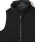 NAM2551 PLAIN POLYESTER×FLEECE HIGH NECK FULL DOUBLE ZIP-UP REVERSIBLE LONG VEST