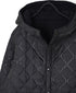 NAM2556 PLAIN POLYESTER×FLEECE REVERSIBLE HIGH COLLAR HOODED JACKET