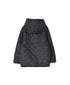NAM2556 PLAIN POLYESTER×FLEECE REVERSIBLE HIGH COLLAR HOODED JACKET