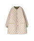 NAM2563PP PLAIN POLYESTER×PLAIN POLYESTER OVERSIZED NO COLLAR COAT