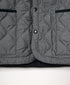 NAM2651PP POLYESTER × POLYESTER OVERSIZED NO COLLAR JACKET WITH RIBBED CUFF