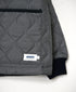NAM2651PP POLYESTER × POLYESTER OVERSIZED NO COLLAR JACKET WITH RIBBED CUFF