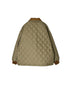 NAM2652PP POLYESTER × POLYESTER OVERSIZED STAND FALL COLLAR JACKET WITH RIBBED CUFF