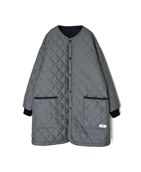 NAM2563PP PLAIN POLYESTER×PLAIN POLYESTER OVERSIZED NO COLLAR COAT