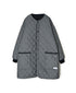NAM2563PP PLAIN POLYESTER×PLAIN POLYESTER OVERSIZED NO COLLAR COAT