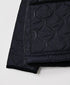 NAM2661 POLYESTER × FLEECE HEAT QUILT OVERSIZED STAND FALL COLLAR JACKET