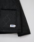 NAM2661 POLYESTER × FLEECE HEAT QUILT OVERSIZED STAND FALL COLLAR JACKET