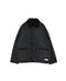 NAM2661 POLYESTER × FLEECE HEAT QUILT OVERSIZED STAND FALL COLLAR JACKET