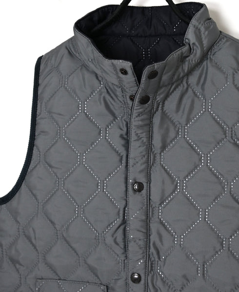 NAM9984PP PLAIN POLYESTER×PLAIN POLYESTER STAND COLLAR VEST
