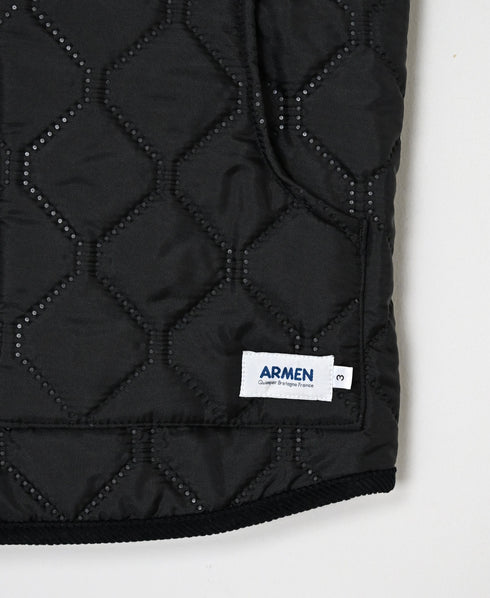 NAM9984PP PLAIN POLYESTER×PLAIN POLYESTER STAND COLLAR VEST