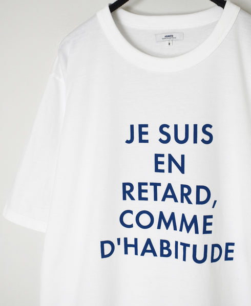 NFA1802P47 "RETARD" 4.4oz COTTON JERSEY CREW NECK OVERSIZED S/SL T-SHIRT