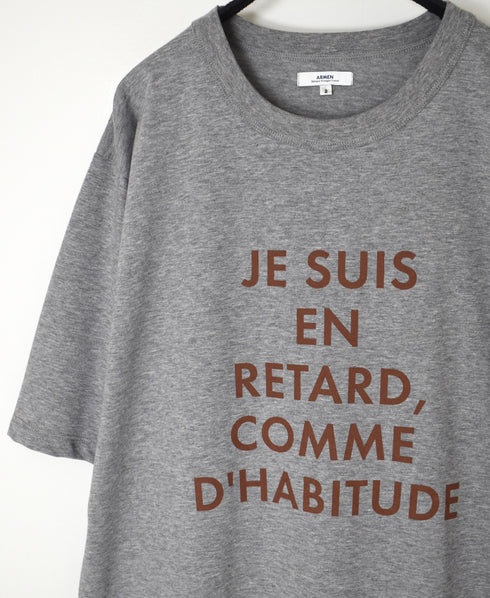 NFA1802P47 "RETARD" 4.4oz COTTON JERSEY CREW NECK OVERSIZED S/SL T-SHIRT